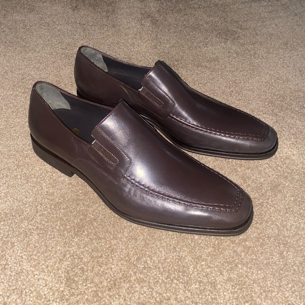 Brown Bruno Magli Leather Loafer